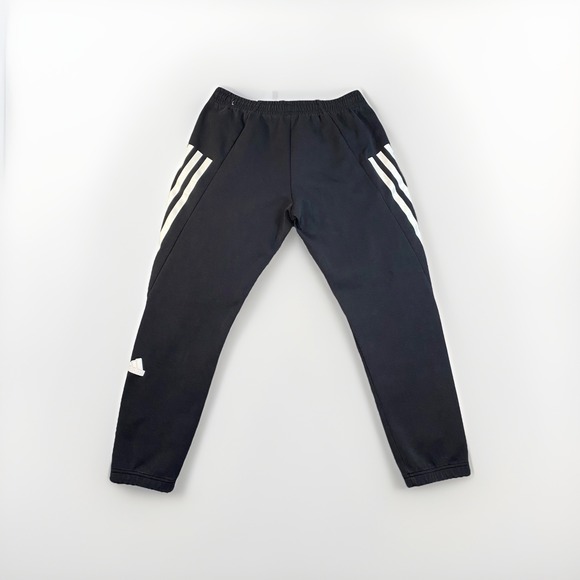 Adidas Future Icons Black Pants Joggers Tapered Fit  Men's Medium - Picture 2 of 14